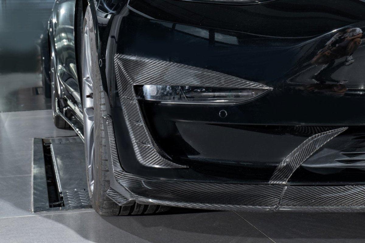 Karbel Carbon Upper Valences for Tesla Model 3 / Performance Pre-preg Carbon Fiber
