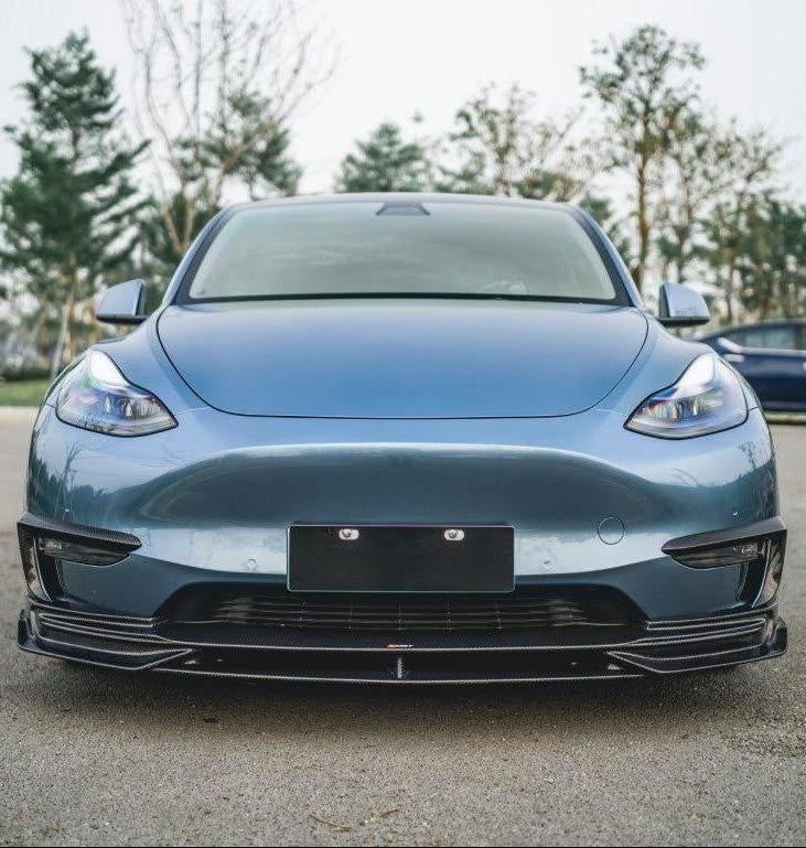CMST Tuning V3 Front Lip Splitter for Tesla Performance AWD Long Range RWD Model Y Carbon Fiber/FRP