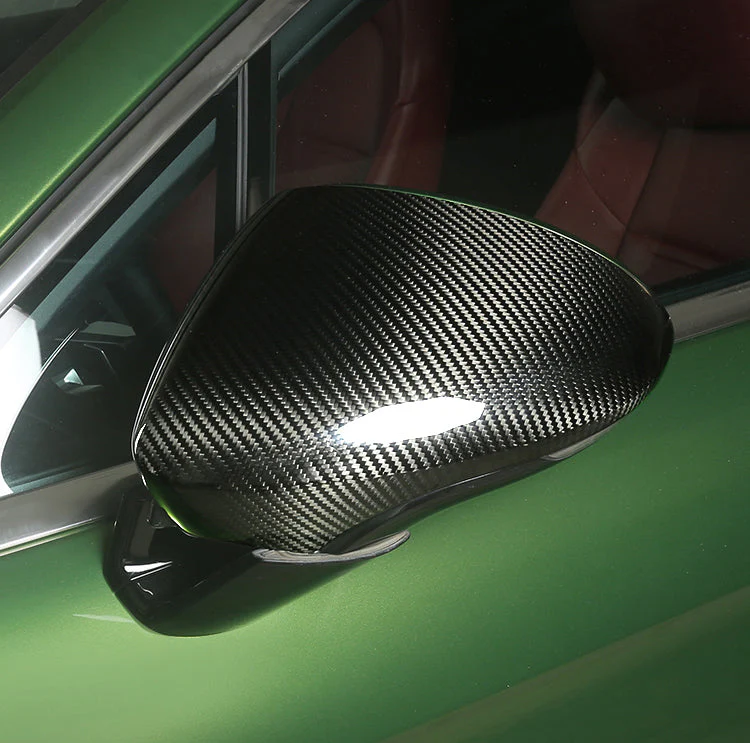Aero Republic OE Style Replacement Mirror Caps for Porsche Panamera 971 971.1 4/4S/GTS/Turbo/Turbo S LHD Carbon Fiber