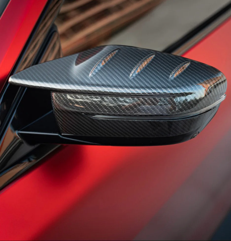 Karbel Carbon X Mirror Caps for BMW M3 G80 G81 & M4 G82 G83 2021-ON LHD & RHD Dry Pre-preg Carbon Fiber
