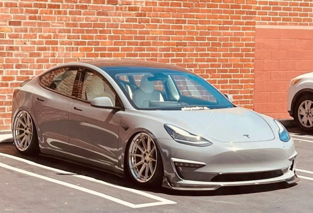 CMST Tuning V1 Front Lip Splitter for Tesla Model 3 Performance/Base Carbon Fiber/FRP