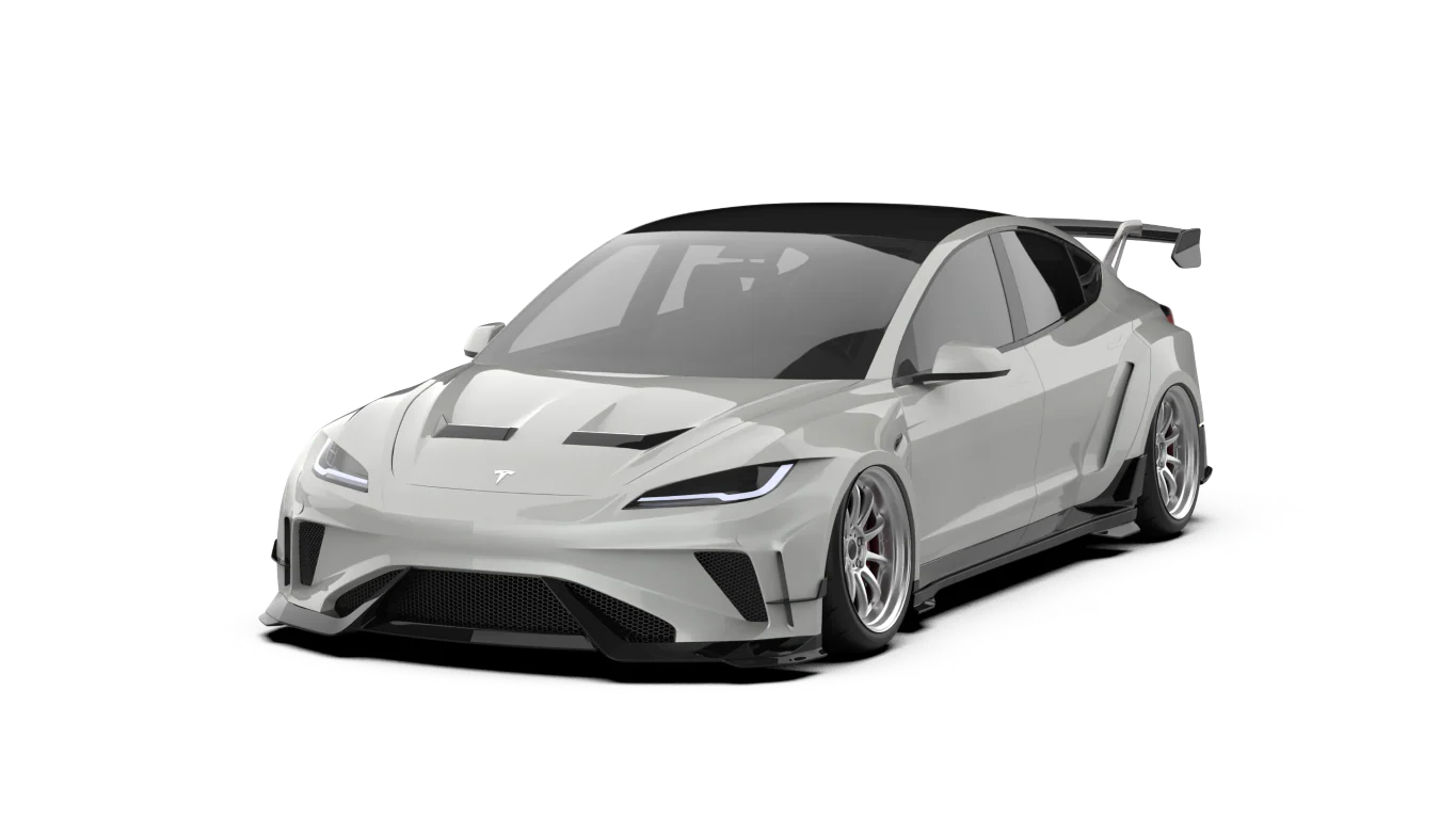 ROBOT CRAFTSMAN HACKER Widebody Full Complete Kit for Tesla Model 3 Highland / Performance 2024-ON Carbon Fiber /FRP