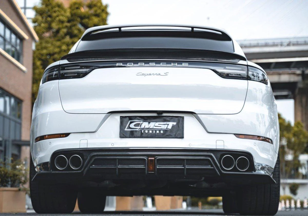 CMST Tuning Rear Diffuser for Porsche Cayenne 9Y0 9Y0.1/9Y3 9Y3.1 S/Turbo S Carbon Fiber/FRP