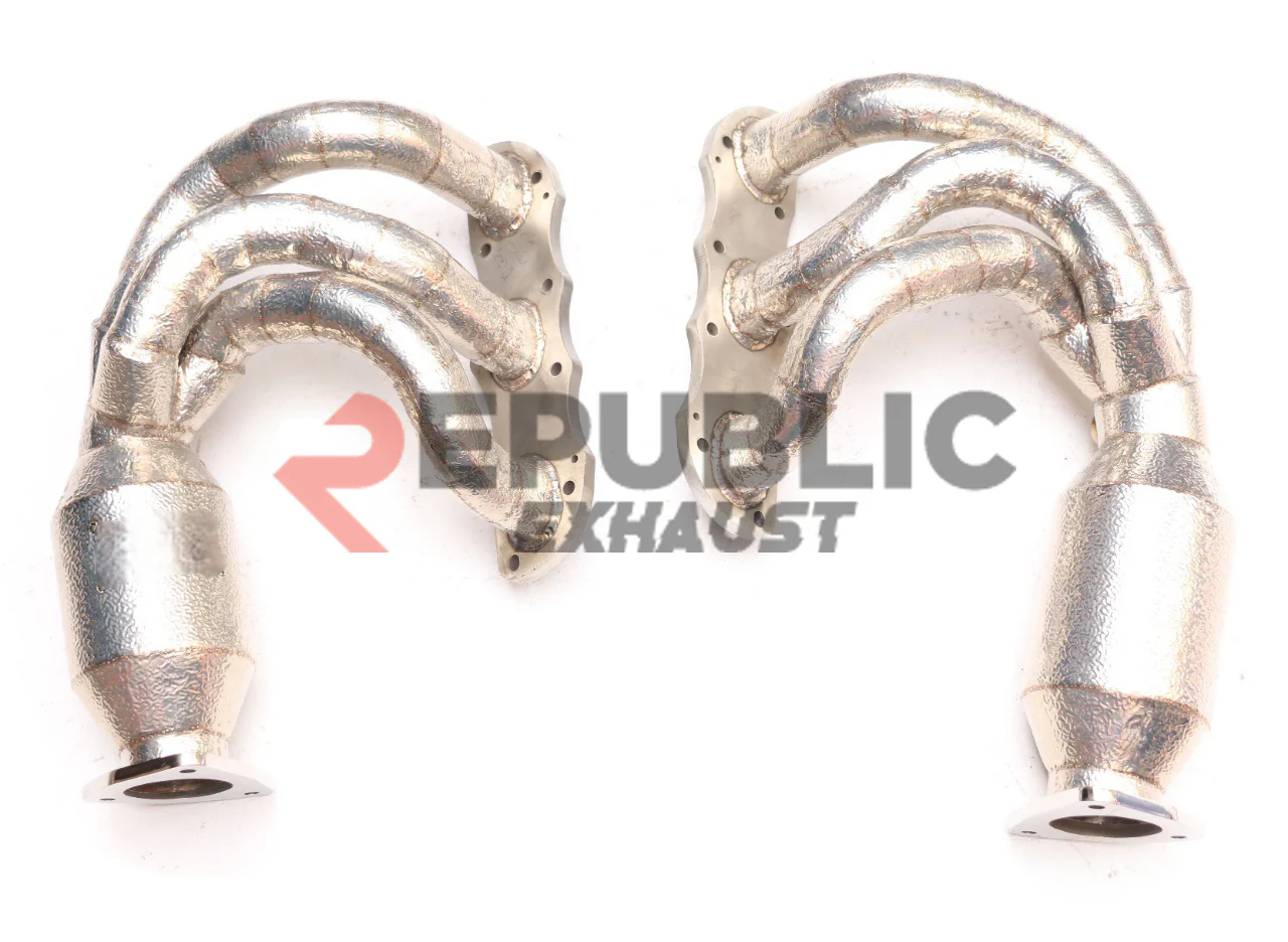 Republic Exhaust 100 & 200 & 300 CELL & Straight Pipe Headers for Porsche 991.1 Base / 4 / Targa 4 3.4L 2012-2016 Stainless Steel