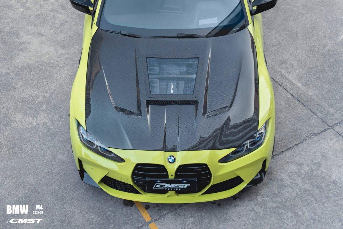CMST Tuning V1 Clearview Glass Hood for BMW M3/C G80/G81 & M4/C G82/G83 Carbon Fiber/FRP