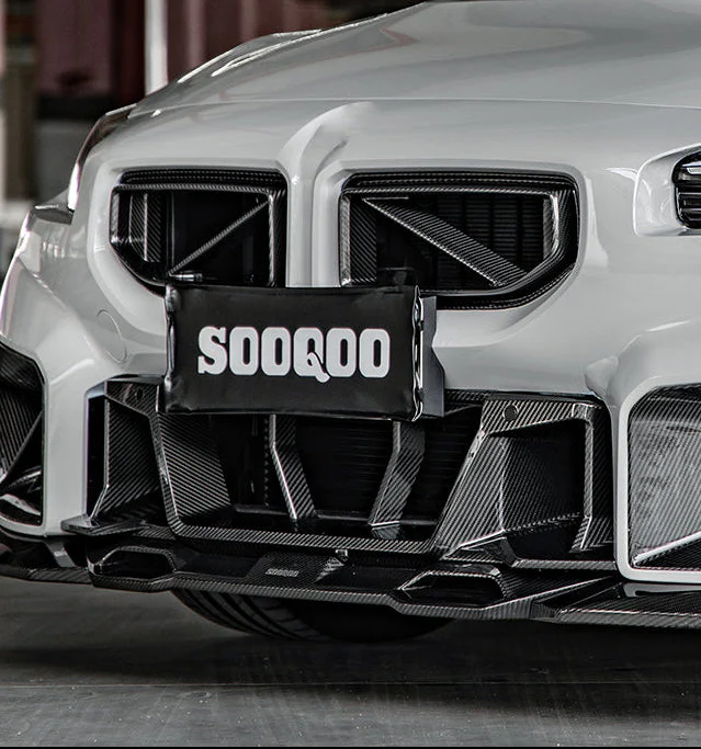 SOOQOO USA Front Center Vent Trim Grill Replacement for BMW M2 M2C G87 2023-ON Dry Pre-preg Carbon Fiber