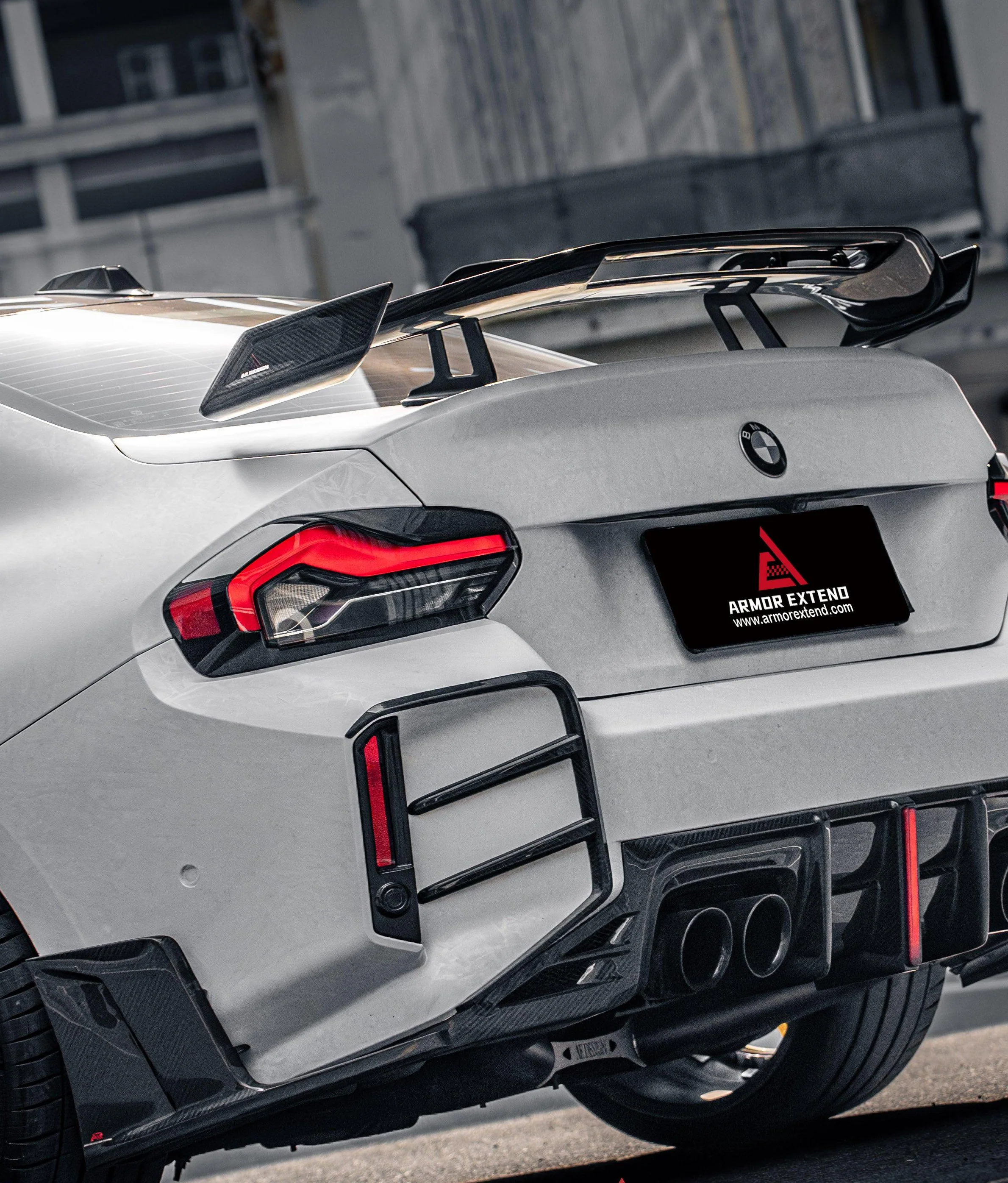 ArmorExtend ART Rear Bumper Upper Valences for BMW M2/C G87 Pre-preg Carbon Fiber