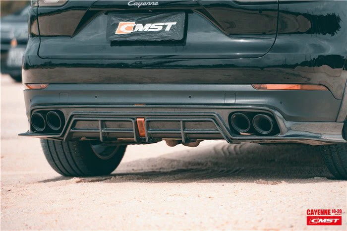 CMST Tuning Rear Diffuser for Porsche Cayenne 9Y0 9Y0.1/9Y3 9Y3.1 Turbo/Turbo S Carbon Fiber/FRP
