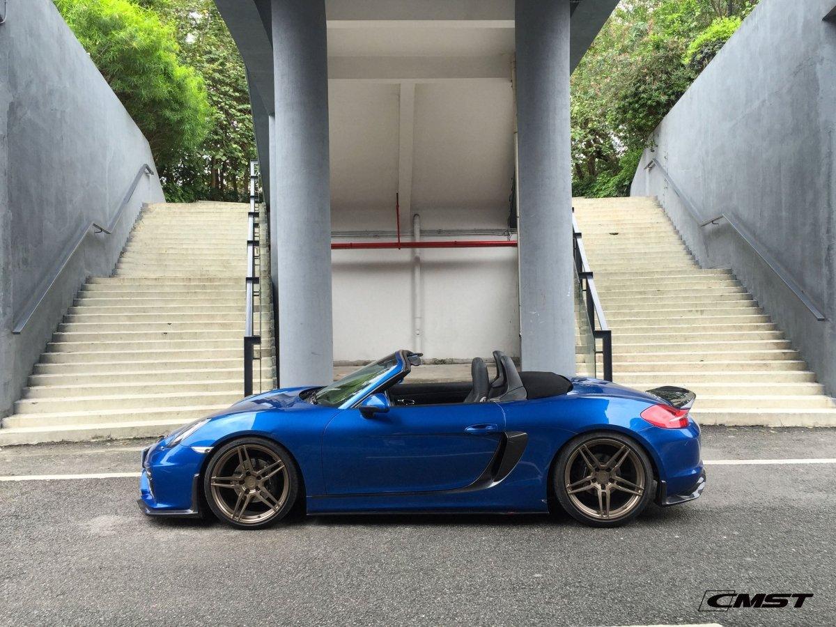 CMST Tuning Carbon Fiber Rear Diffuser for Porsche Cayman/Boxster 981 2012-2015