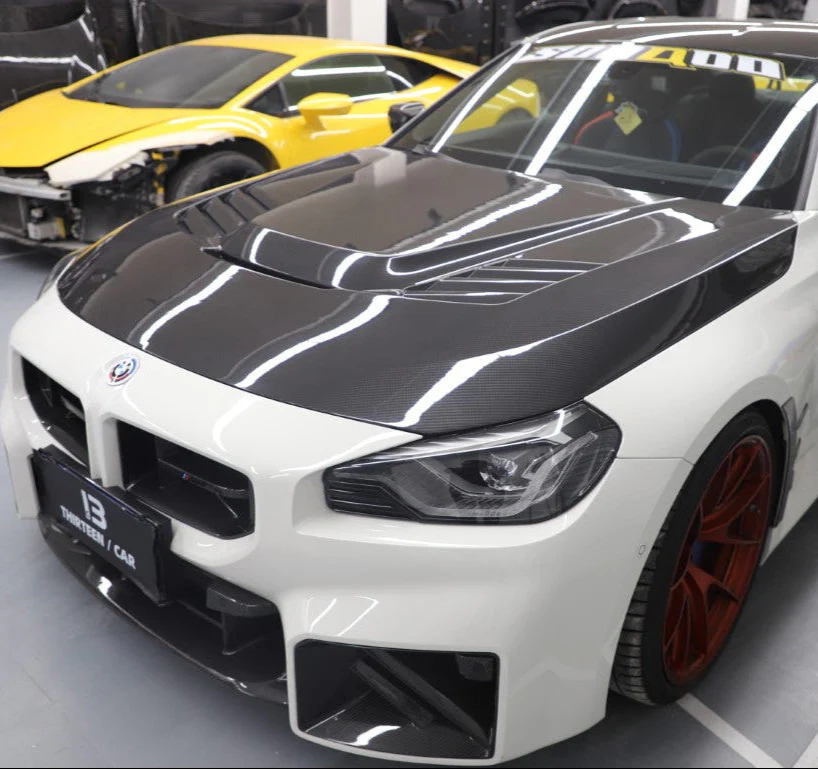Aero Republic Vor V1 Style Hood for BMW M2C M2 G87 & 2 Series M240i G42 2022-ON Dry Pre-preg Carbon Fiber