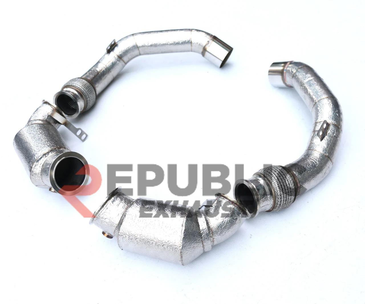 Republic Exhaust 100 & 200 & 300 CELL & Test Pipe/No Cat Downpipe for BMW M5 F90 2018-ON Stainless Steel