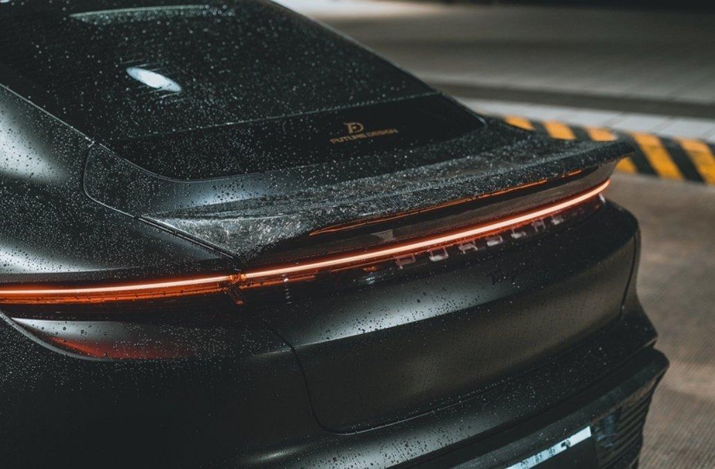 Future Design FD GT Carbon Fiber REAR SPOILER for Porsche Taycan Base & 4S & Turbo & Turbo S