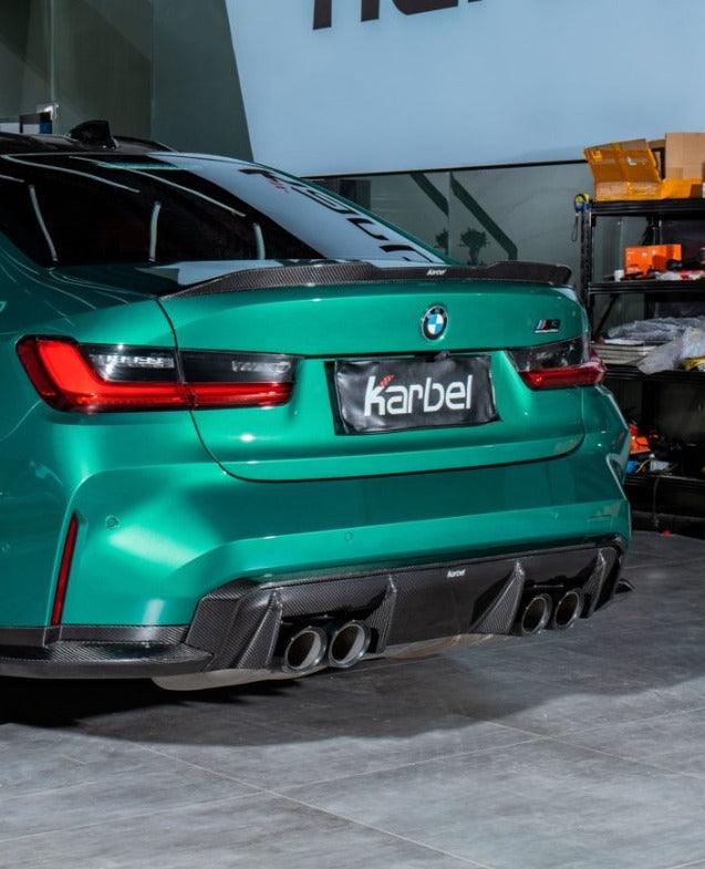 Karbel Carbon Rear Diffuser & Canards for BMW M3 G80 Carbon Fiber