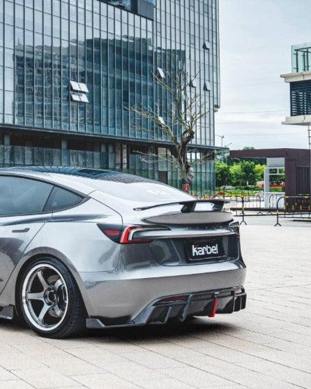 Karbel V1 GT Rear Wing for Tesla Model 3 Highland / P 2024-ON Dry Pre-preg Carbon Fiber/FRP
