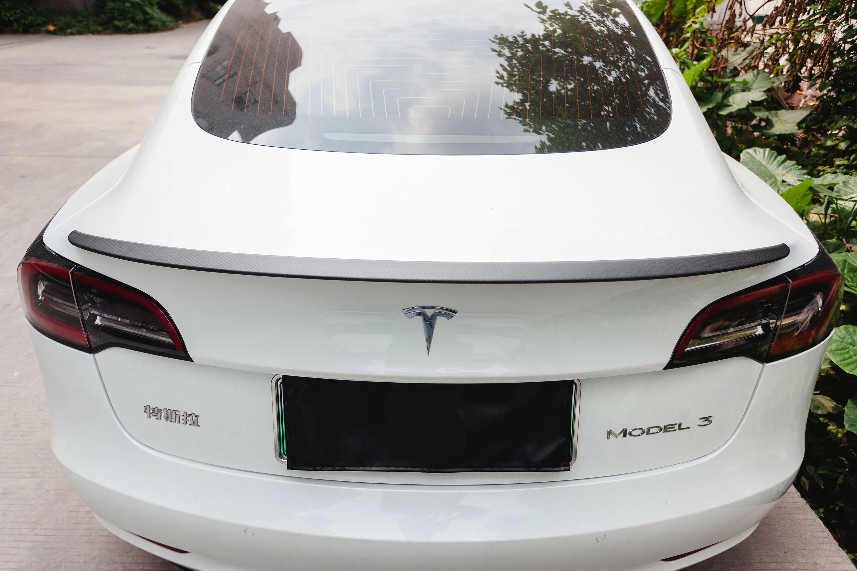 Aero Republic A Style Rear Lip Spoiler for Tesla Model 3 Performance Sedan Carbon Fiber