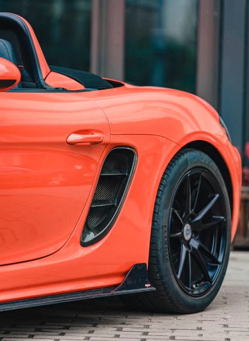 BCTXE Tuning Side Vents for Porsche 718 Cayman/Boxster GTS 2017-ON Dry Pre-preg Carbon Fiber