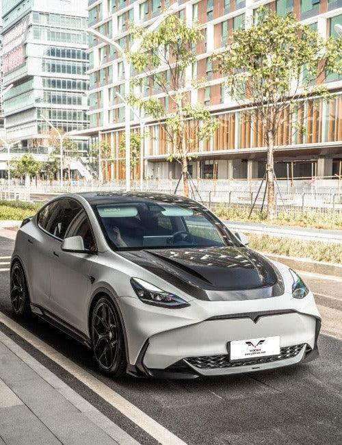 Yofer USA Loong Flames Max Front Bumper for Tesla Model Y / Performance 2020-2025 PP