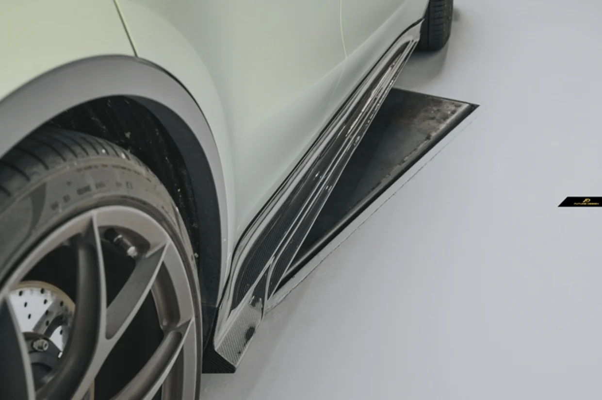 Future Design Carbon Side Skirts for Tesla Model Y Performance AWD Long Range RWD Standard 2020-2025 Carbon Fiber / FRP