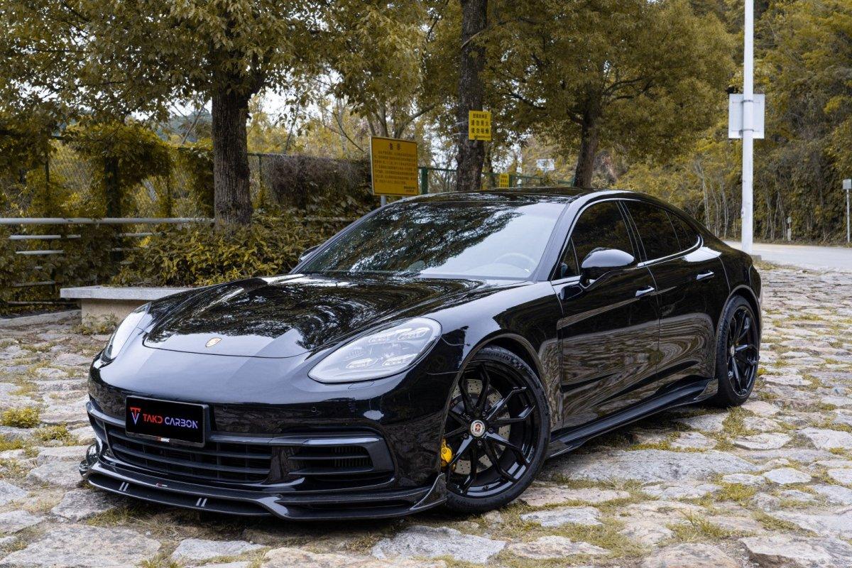 TAKD Carbon V1 Front Lip for Porsche Panamera 971.1 RWD/Base/4/4S 2017-2020 Dry Pre-preg Carbon Fiber