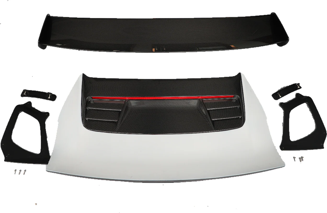 Dupont Tech GT3RS Style Rear Wing for Porsche 991.1 991.2 2012-2019 Dry Pre-preg Carbon Fiber