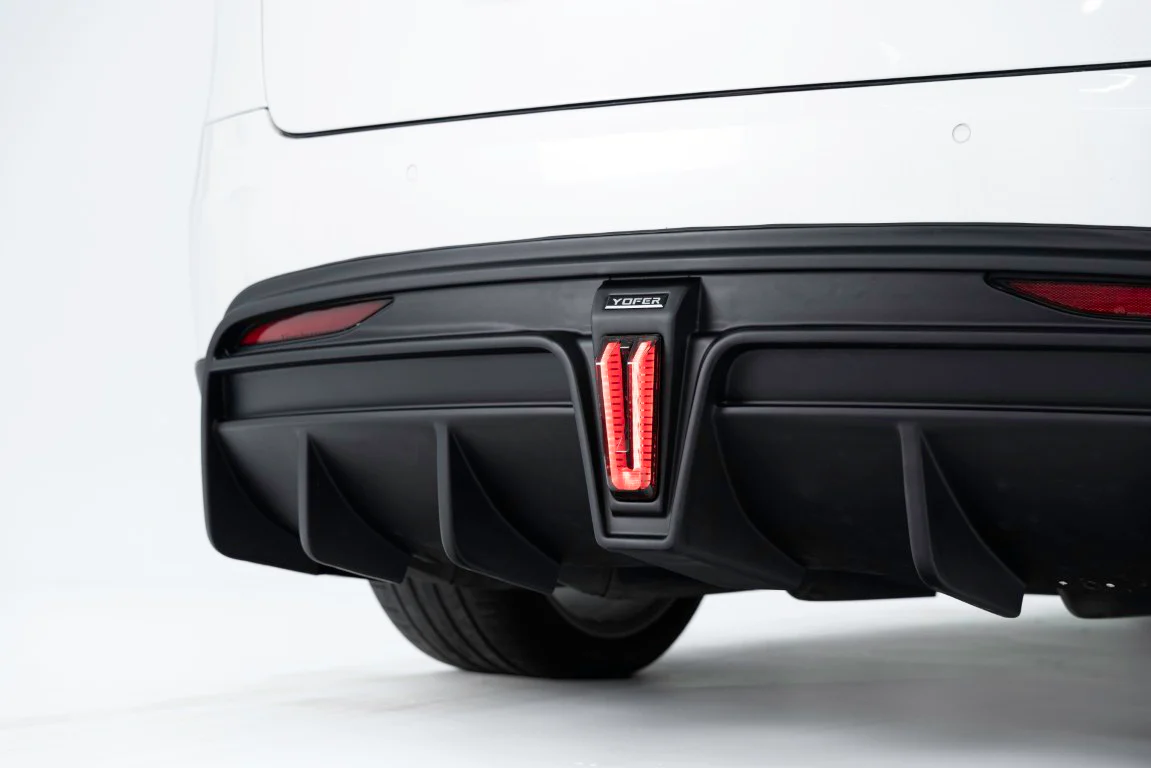Yofer USA Rear Diffuser for Tesla Model X Performance/Plaid/P100DLong Range Plus 2016-2021 PP Polypropylene