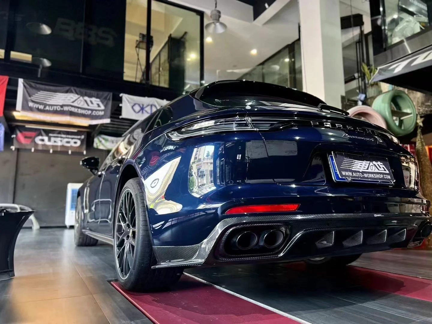 CMST Tuning V1 Rear Diffuser for Porsche Panamera 971 971.1/2 GTS/Turbo S Carbon Fiber/FRP