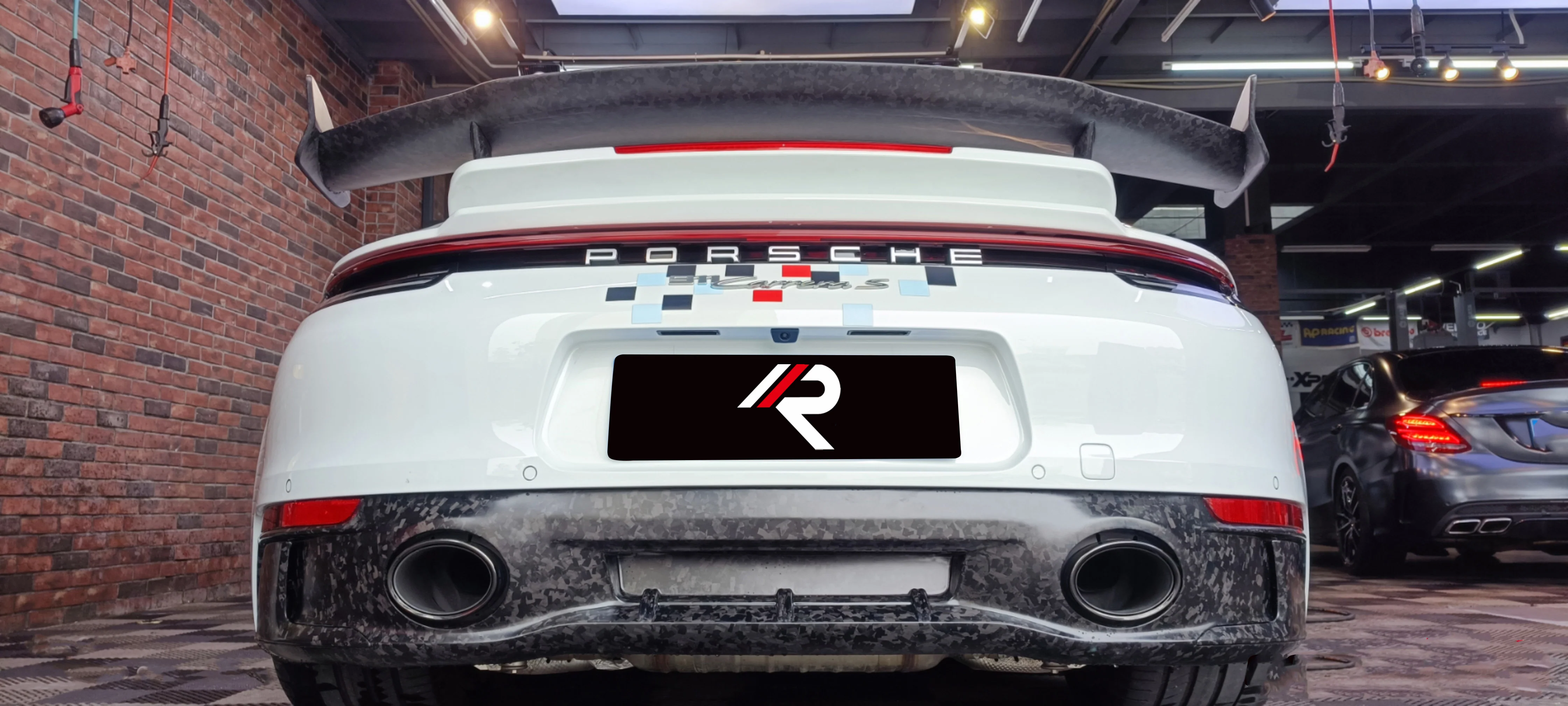 Aero Republic V2 OEM Replacement Rear Diffuser for Porsche 911 992.1 Carerra Targa 4S/GTS 2020-2024 Dry Pre-preg Carbon Fiber