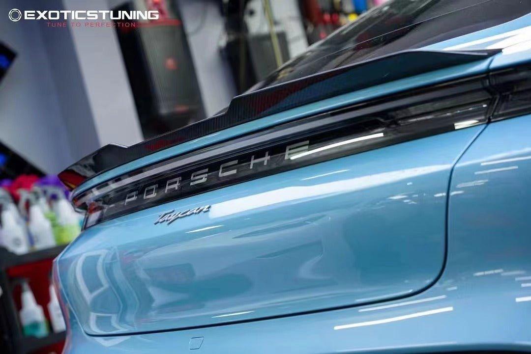 Future Design FD Carbon Fiber REAR SPOILER for Porsche Taycan Base & 4S & Turbo & Turbo S