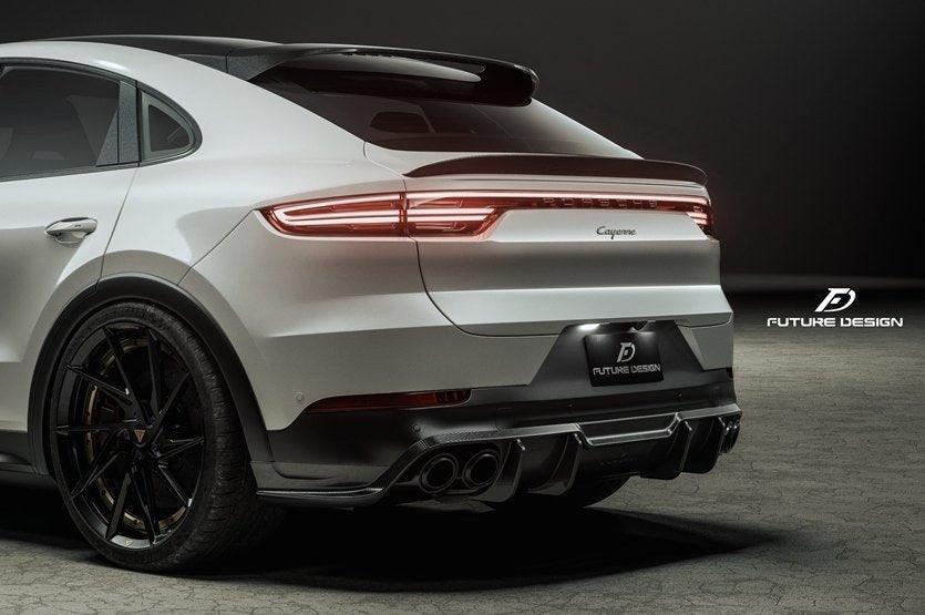 Future Design Carbon Fiber REAR DIFFUSER for Porsche Cayenne Coupe 9Y3.1 Base/E-Hybrid/S GTS