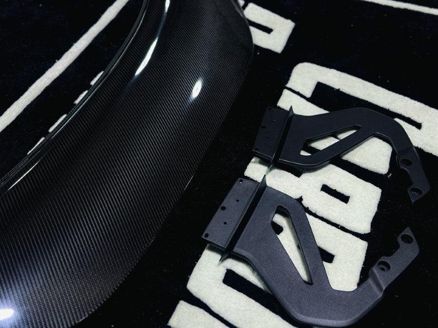 Aero Republic GT4RS Style Rear Wing for Porsche 718 / 981 Cayman GT4 GT4RS Coupe Pre-preg Carbon Fiber/FRP