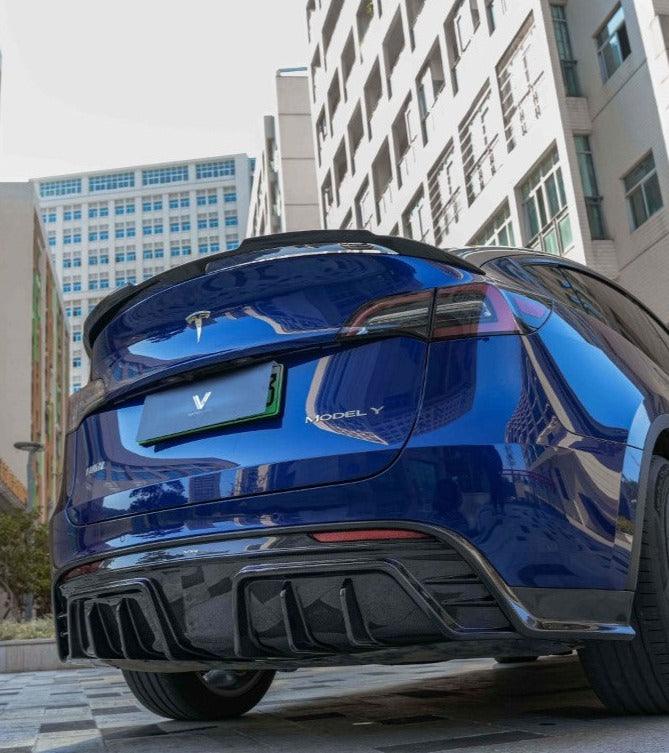 Ventus Veloce Rear Diffuser for Tesla Model Y/P 2020-2025 Pre-preg Carbon Fiber