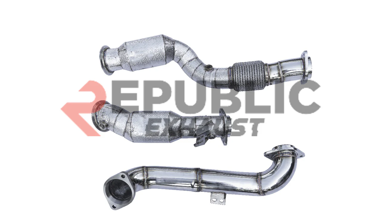 Republic Exhaust 100 & 200 & 300 CELL & Test Pipe/No Cat Downpipe for BMW M3 G80 2021-ON Stainless Steel