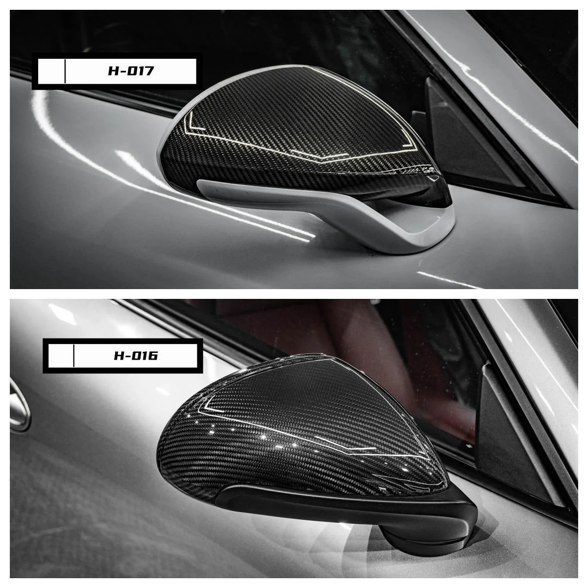Aero Republic Carbon Fiber Mirror Cover Replacement for Porsche 911 991.1 991.2 Carrera / S / GTS / Turbo / GT3 / GT3RS