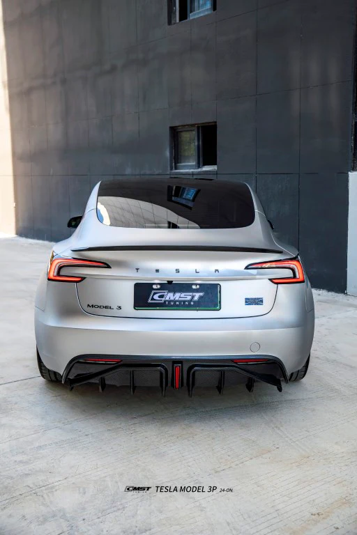 CMST Tuning V3 Rear Diffuser for Tesla Model 3 Highland Performance 2024-ON Carbon Fiber / FRP