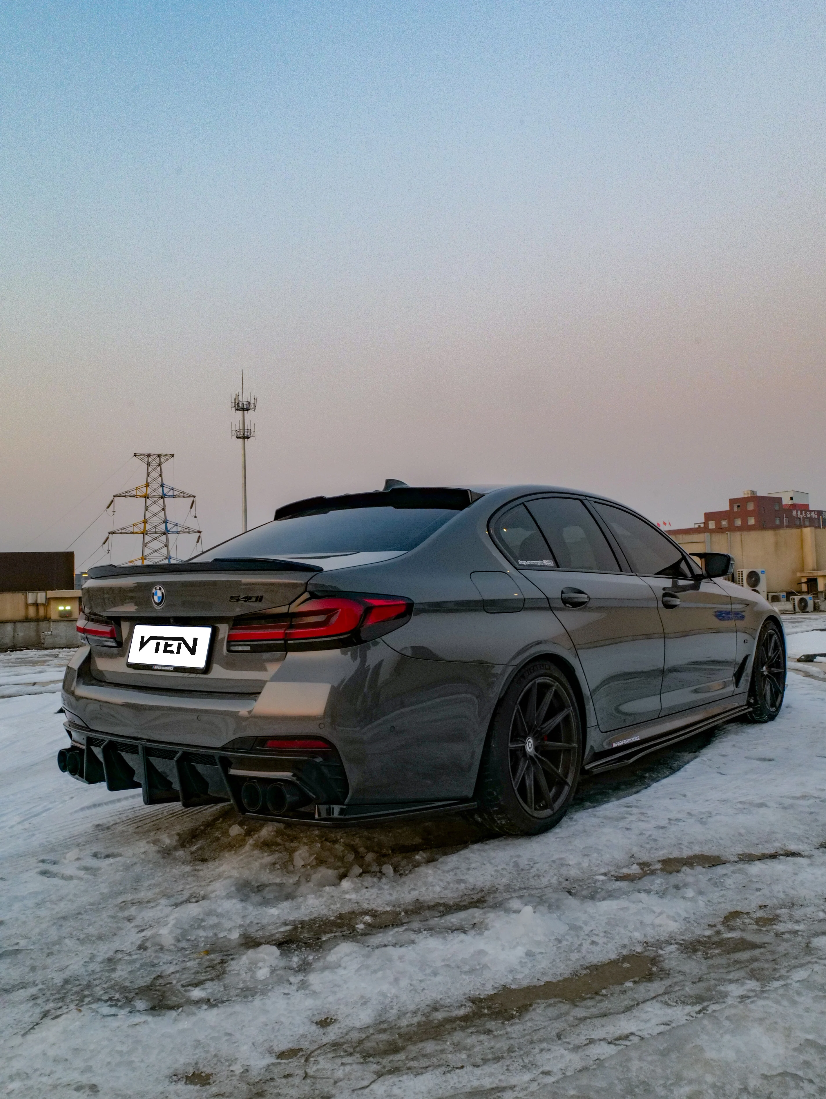 VTEN Rear Roof Spoiler for BMW M5/M5C F90 & 5 Series 540i M550i G30 G31 ABS