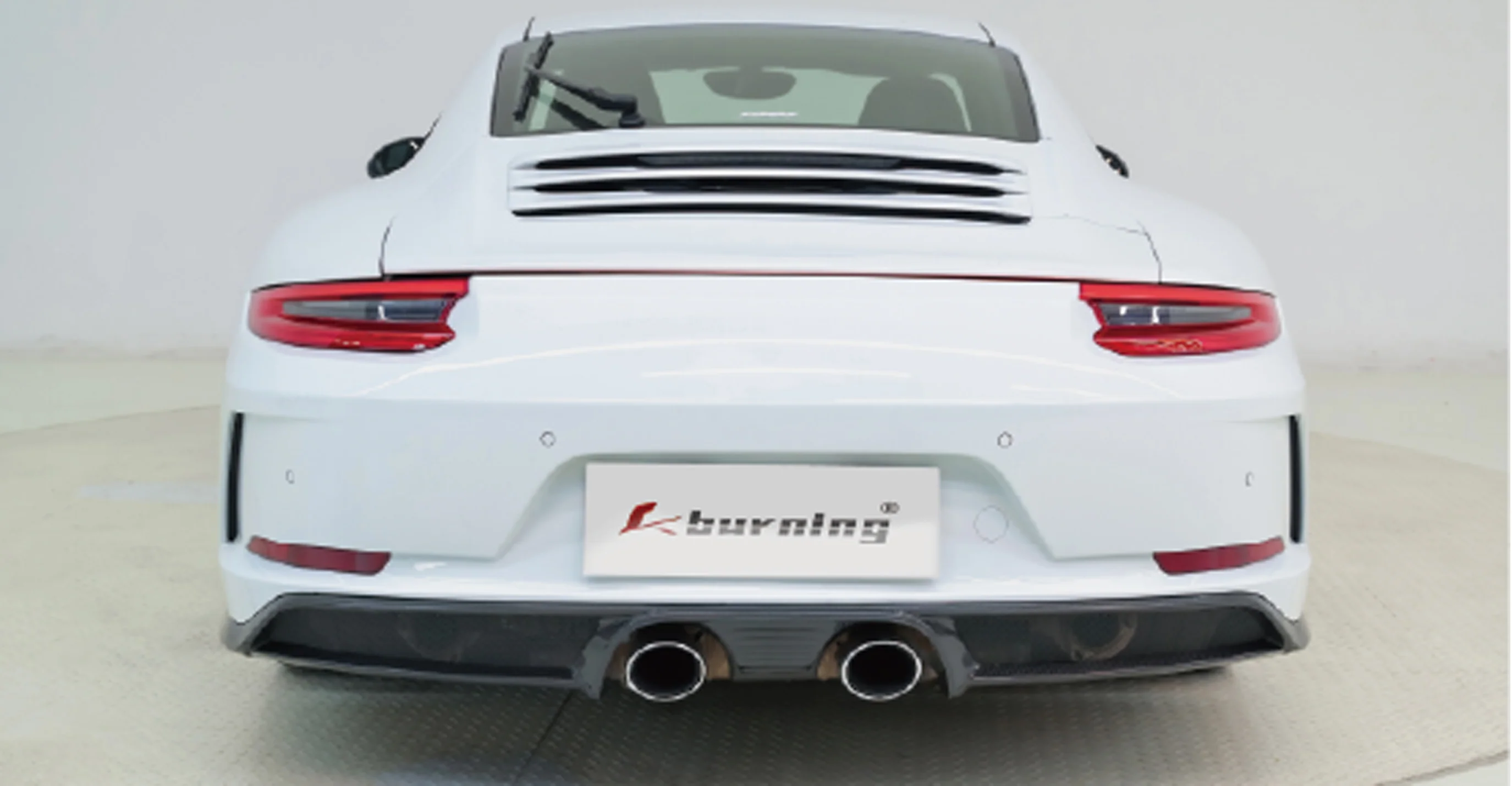 CMST Tuning GT3 Conversion Style Rear Bumper & Diffuser for Porsche 991.1 991.2 Carrera Base/S/T 2012-2019 Dry Pre-preg Carbon Fiber/PP Polypropylene/FRP