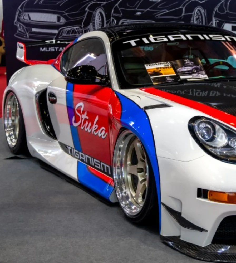 Robot Craftsman TITANISM STUKA Widebody Side Skirts for Porsche 987.1 987.2 Cayman & Boxster 2005-2012 Carbon Fiber/FRP