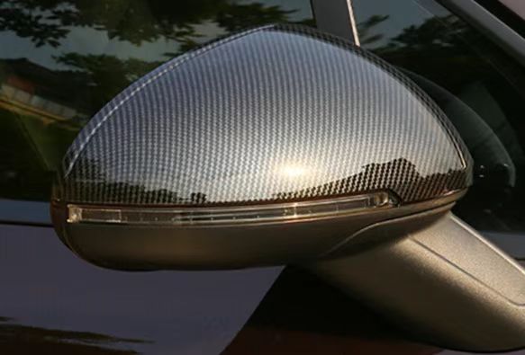 Aero Republic OE Style Stick On Mirror Cap Overlay Covers for Porsche Macan 95B.1 95B.2 S/GTS/Sport Edition/Turbo Dry Pre-preg Carbon Fiber