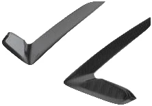 Aero Republic L Shaped Hood Vent Trim for Porsche 911 992.1 GT3RS 2023-2025 Dry Pre-preg Carbon Fiber