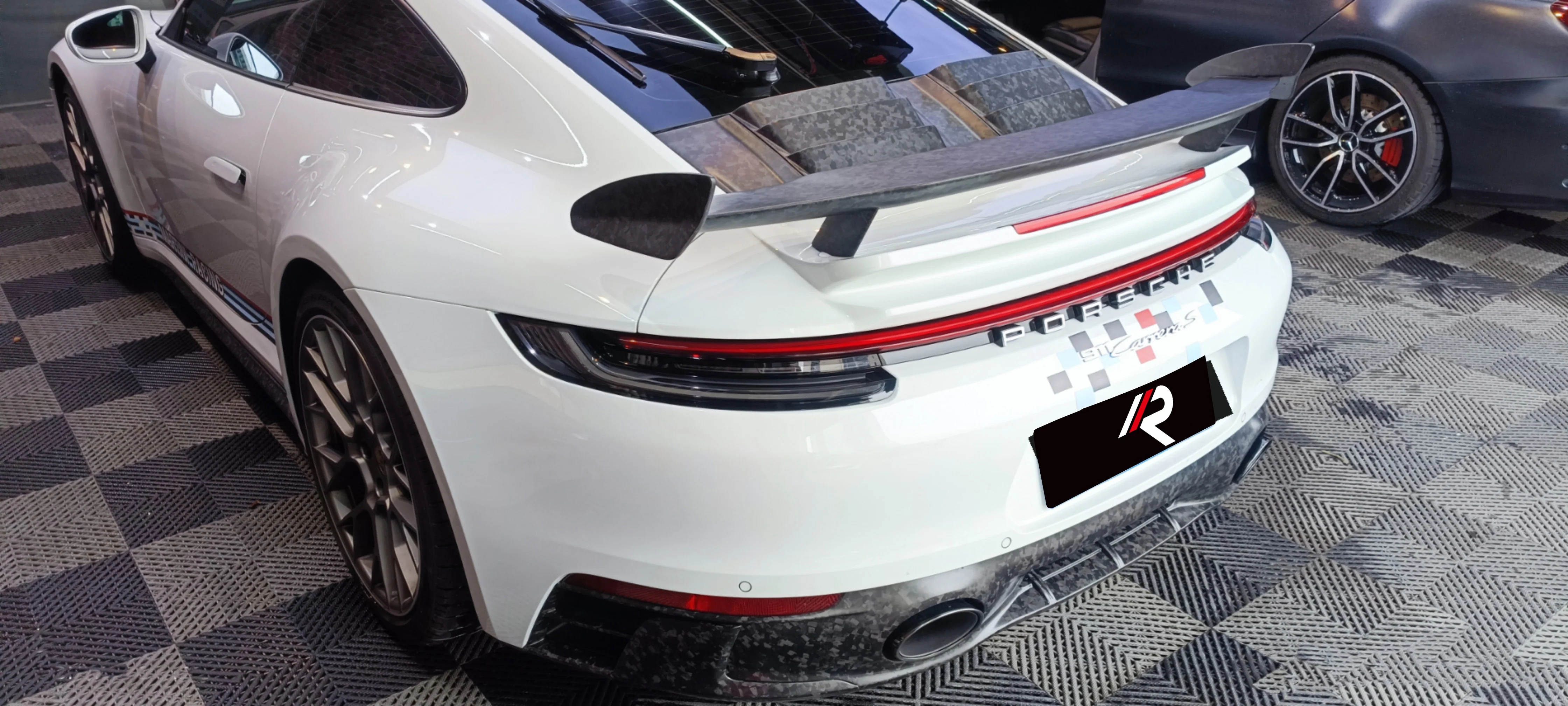 Aero Republic TC Sting GTR Style Rear Spoiler Wing & Deck Lid for Porsche 911 992.1 Carerra 4S/Targa 4S/GTS 2020-2024 Coupe Dry Pre-preg Carbon Fiber