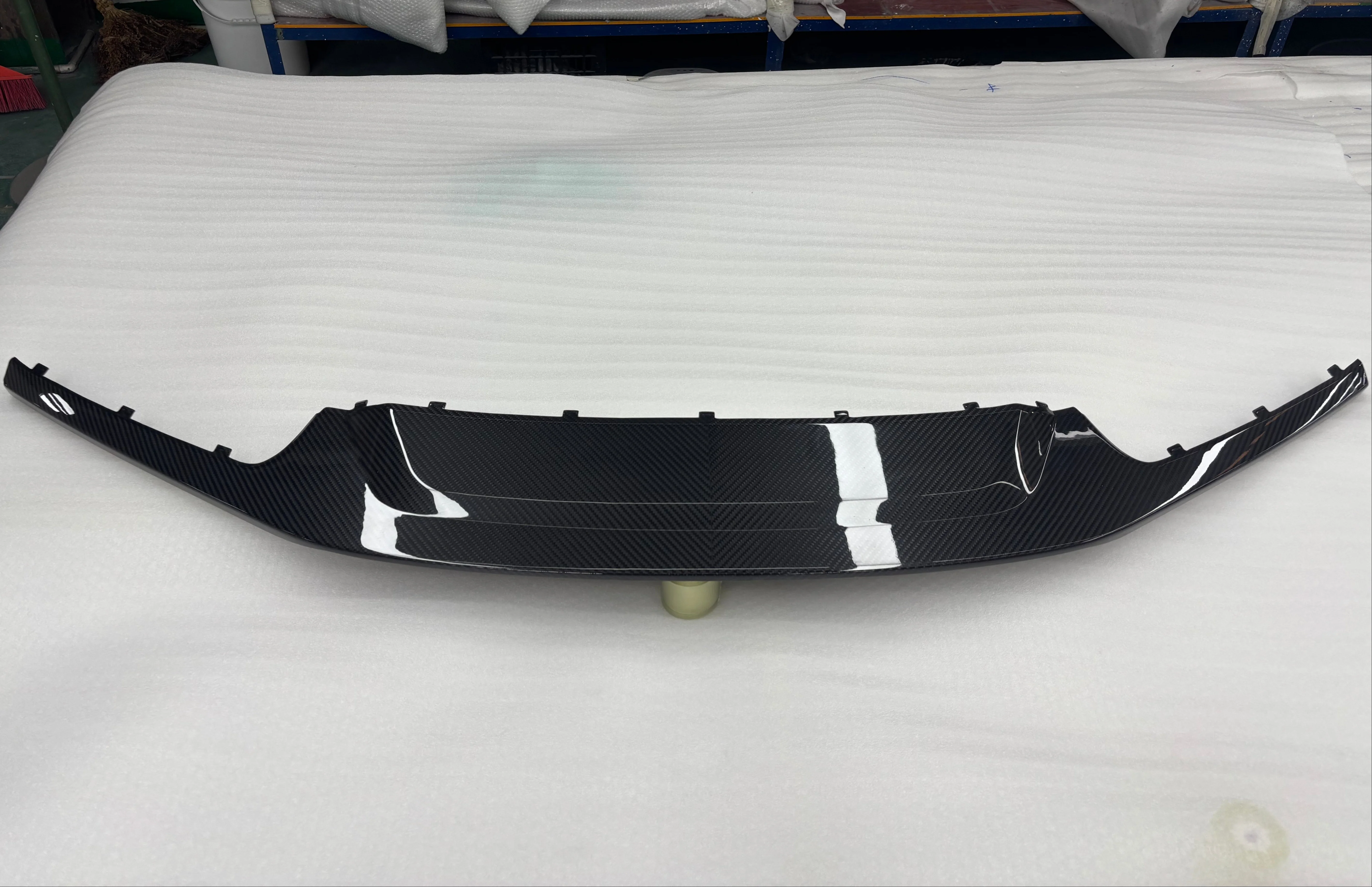 DuPont Tech Without GT4 Logo Front Lip & Corner Splitters for GT4 Conversion Style Front Bumper Dry Pre-preg Carbon Fiber