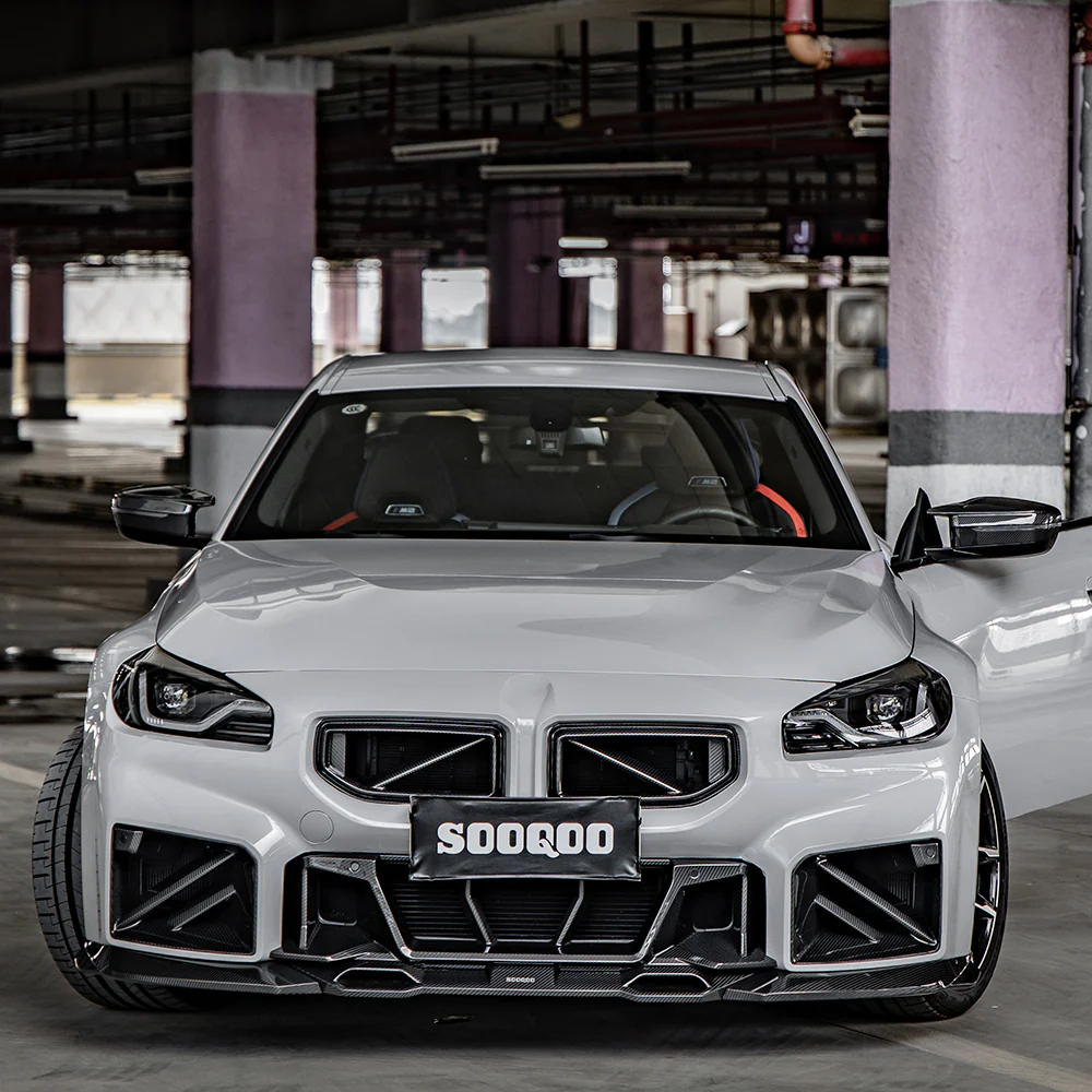 SOOQOO USA Front Side Vent Trim Replacement for BMW M2 M2C G87 Carbon Fiber