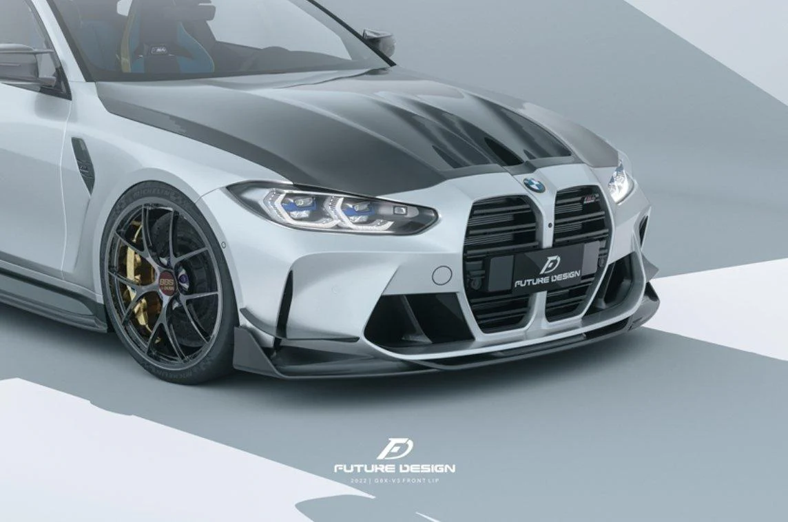 Future Design FD V3 Carbon Fiber Front Lip for M3 G80 & M4 G82 G83 2021-ON