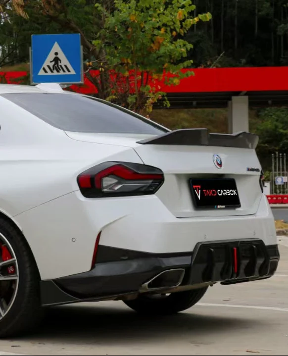 TAKD Carbon Rear Lip Spoiler for BMW M2/C G87 & 2 Series 230i M240i G42 Dry Pre-preg Carbon Fiber