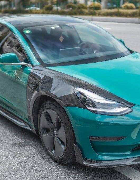 CMST Tuning Front Fenders for Tesla Model 3 Performance/Base Carbon Fiber/FRP