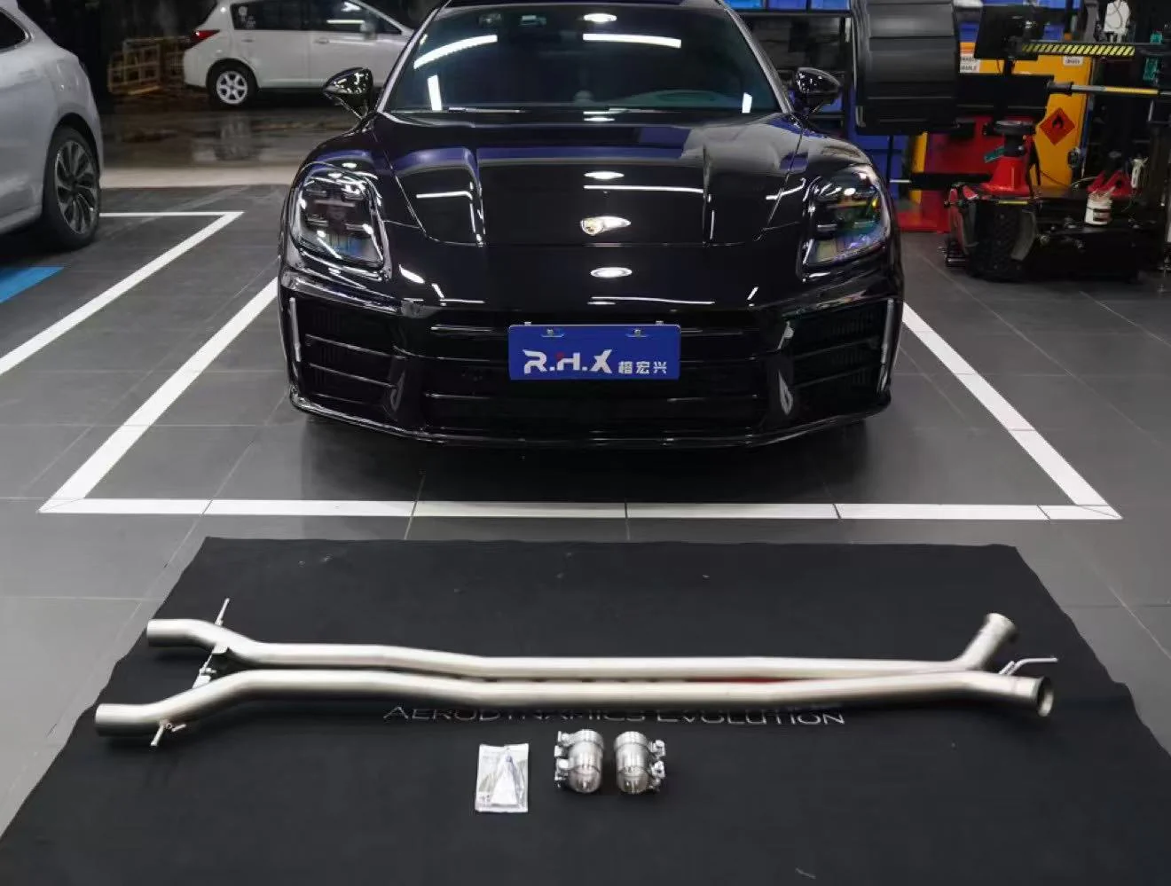 ArmorExtend Midpipe Exhaust for Porsche Panamera 976 E-Hybird 2024-ON Stainless Steel/Titanium