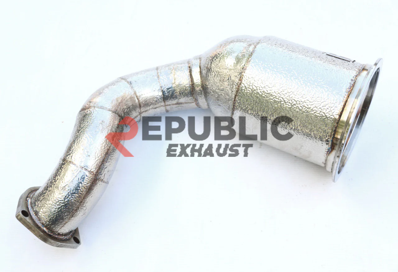 Republic Exhaust V1 100 & 200 & 300 CELL & Test Pipe/No Cat Downpipe for Porsche Cayenne 9Y0 9Y3 3.0T 2018-ON Stainless Steel