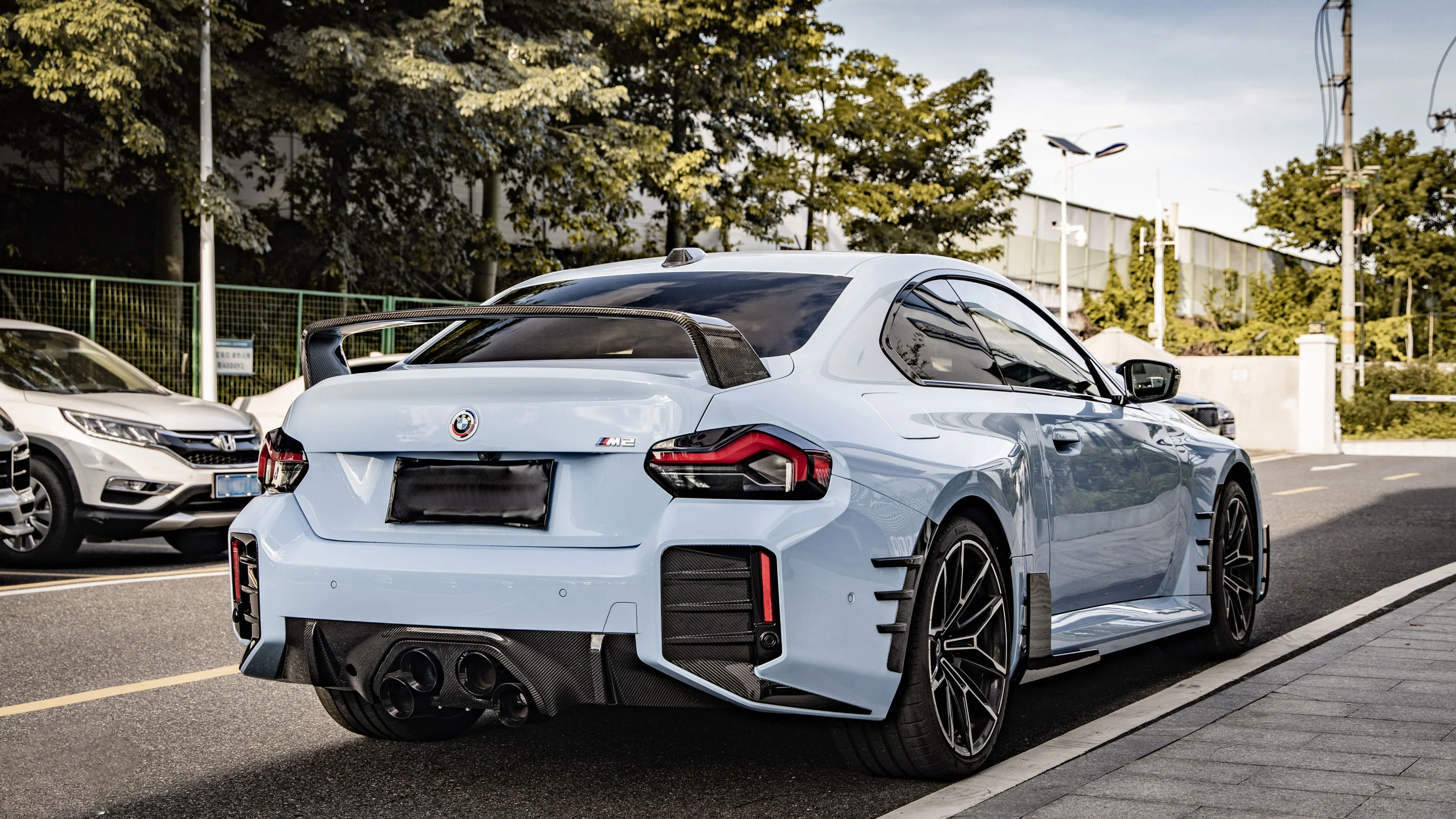 Aero Republic MP Style Rear Spoiler Wing for BMW M2/C G87 & M240 230 G42 Coupe Carbon Fiber