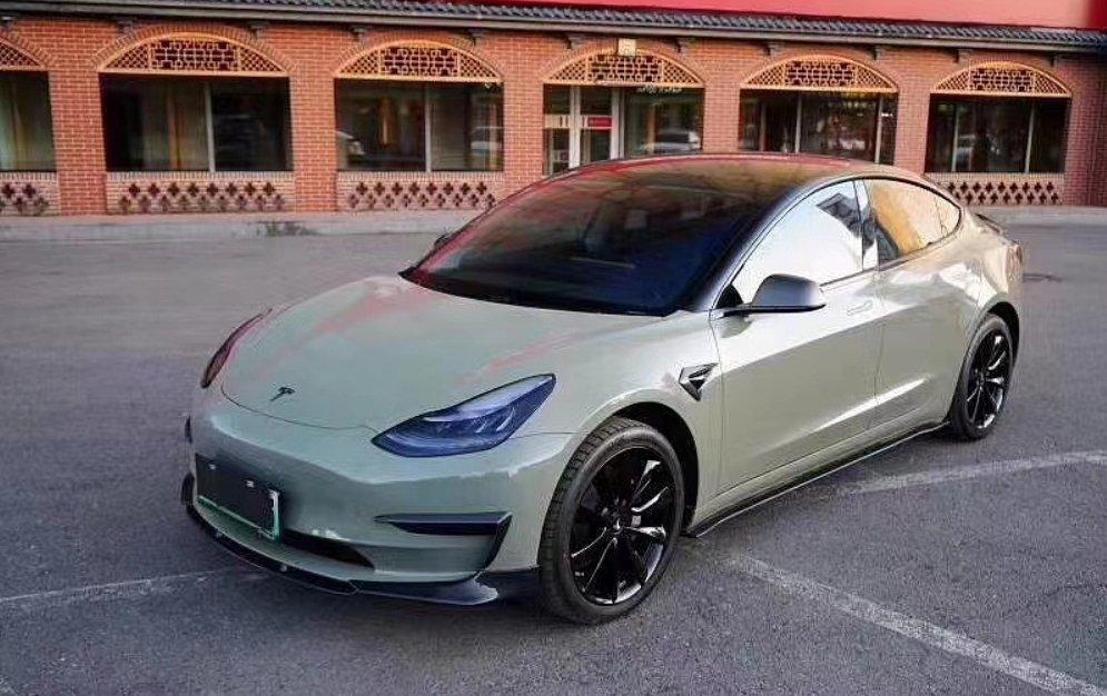 CMST Tuning V3 Front Lip Splitter for Tesla Model 3 Performance/Base Carbon Fiber/FRP