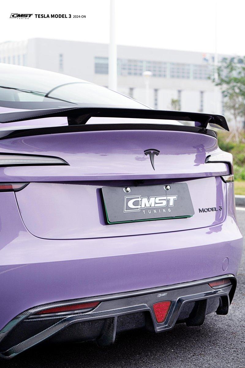 CMST Tuning V1 Rear Diffuser & Canards for Tesla Model 3 Highland / P Carbon Fiber